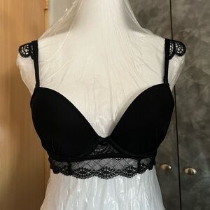 Agent Provocateur Black Lace Detail Bra